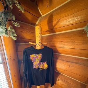 Unisex Maddie gras long sleeve tee xlg